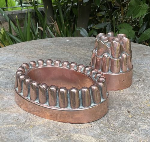2 Benham and Froud Copper Jelly Moulds 473 & 614