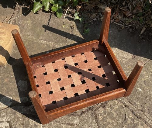 ARTS CRAFTS OAK STOOL SIMPSON KENDALL - ADDITIONAL PHOTO 3