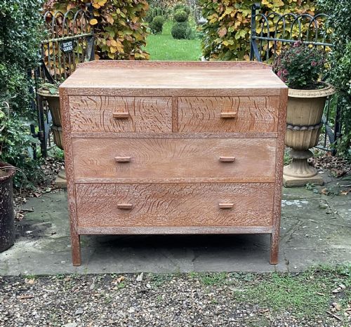 Heals Limed Oak Chest of Drawers C1925