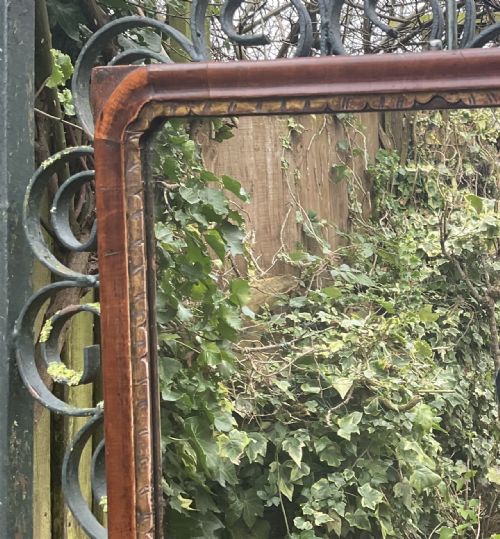 SIMPLE GEORGIAN WALNUT MIRROR - ADDITIONAL PHOTO 2