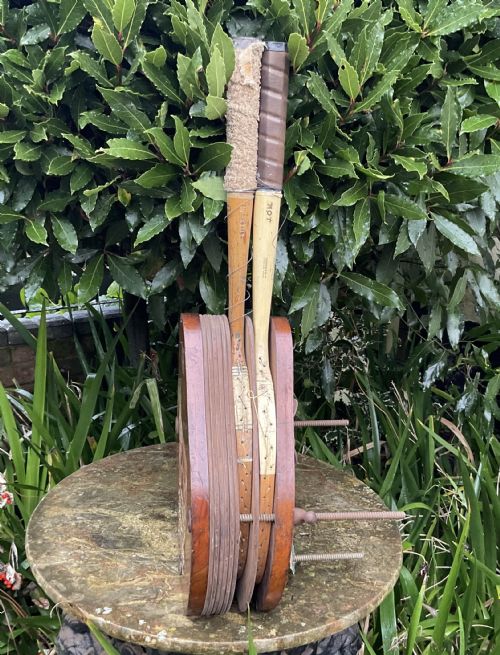 fig 1. JOAN RIDLEY SLAZENGER 8 TENNIS RACKET PRESS 1920/30