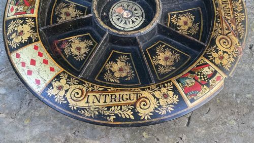 REGENCY GILT DECORATED POPE JOAN GAME - ADDITIONAL PHOTO 2