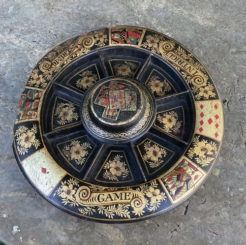 REGENCY GILT DECORATED POPE JOAN GAME - ADDITIONAL PHOTO 6