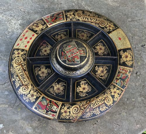 REGENCY GILT DECORATED POPE JOAN GAME - ADDITIONAL PHOTO 8