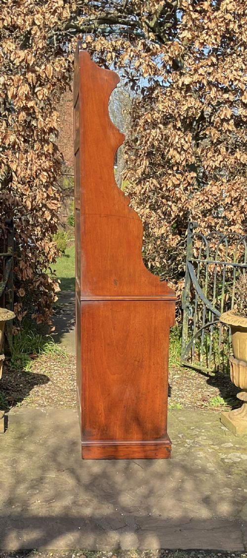 19THC MAHOGANY WATERFALL BOOKCASE - ADDITIONAL PHOTO 6