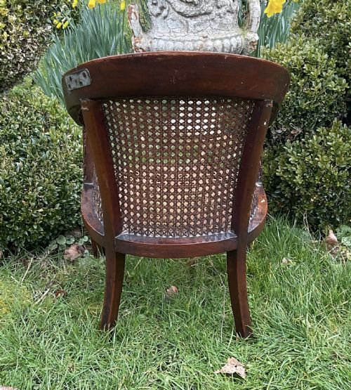 CHILDS GEORGIAN CANED BERGERE CHAIR C1830 - ADDITIONAL PHOTO 3