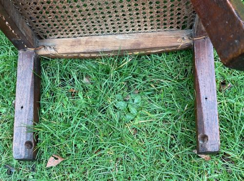 CHILDS GEORGIAN CANED BERGERE CHAIR C1830 - ADDITIONAL PHOTO 6
