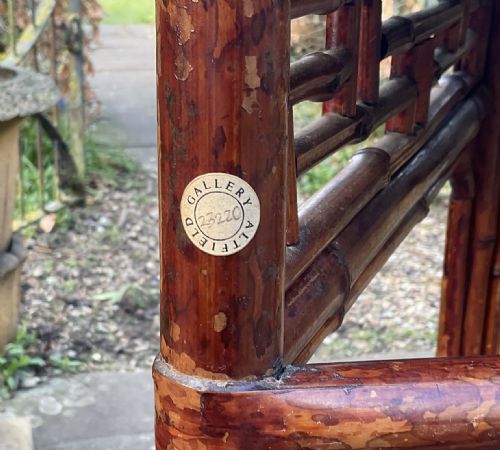ORIENTAL BAMBOO HALF MOON CONSOLE TABLE - ADDITIONAL PHOTO 2