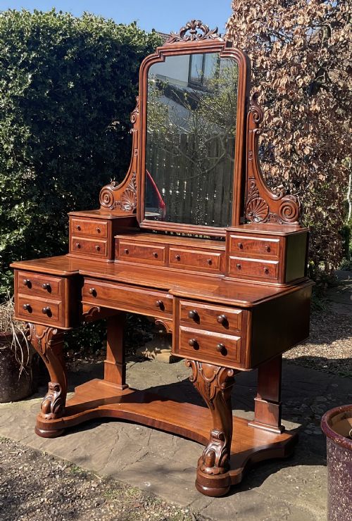 FINE MAHOGANY DUCHESS DRESSING TABLE C1880 - ADDITIONAL PHOTO 1