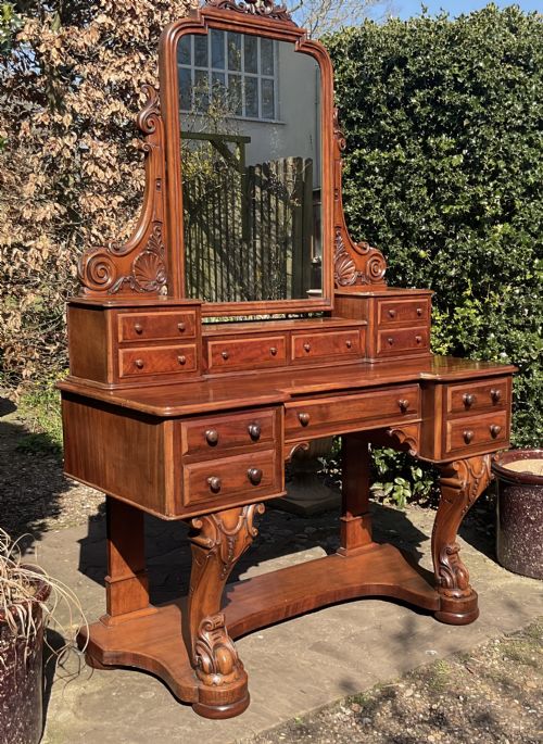 FINE MAHOGANY DUCHESS DRESSING TABLE C1880 - ADDITIONAL PHOTO 2