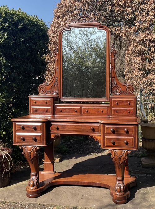 FINE MAHOGANY DUCHESS DRESSING TABLE C1880 - ADDITIONAL PHOTO 7