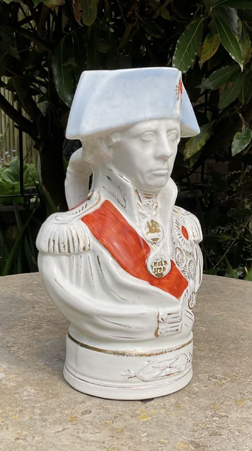 LARGE STAFFORDSHIRE ADMIRAL LORD NELSON WATER JUG - ADDITIONAL PHOTO 1