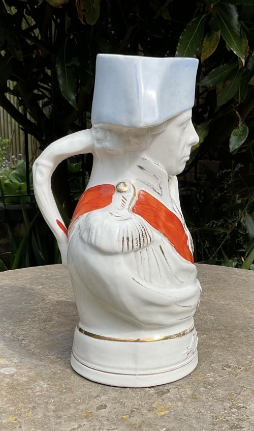 LARGE STAFFORDSHIRE ADMIRAL LORD NELSON WATER JUG - ADDITIONAL PHOTO 2