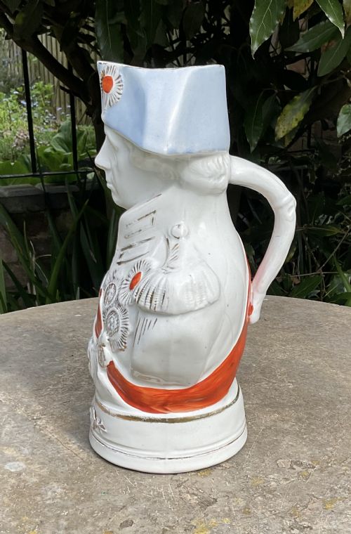 LARGE STAFFORDSHIRE ADMIRAL LORD NELSON WATER JUG - ADDITIONAL PHOTO 3