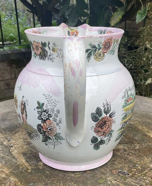 LARGE DEAR JACK SUNDERLAND LUSTRE JUG C1830 - ADDITIONAL PHOTO 1