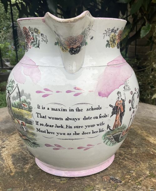 LARGE DEAR JACK SUNDERLAND LUSTRE JUG C1830 - ADDITIONAL PHOTO 2