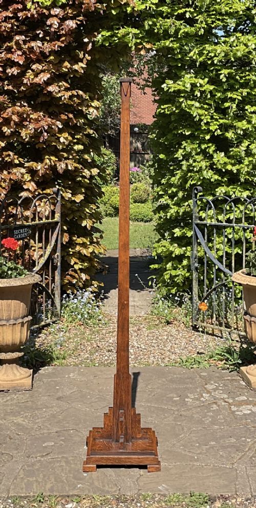 ART DECO ODEONSKYSCRAPER STYLE OAK FLOOR LAMP - ADDITIONAL PHOTO 5