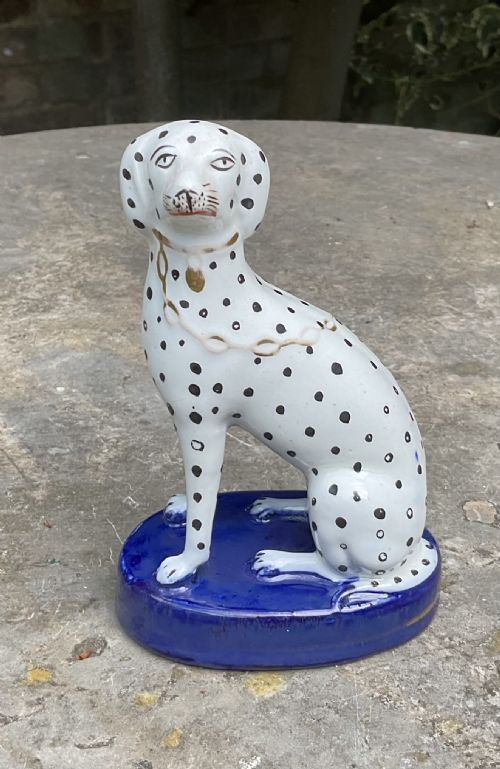 VICTORIAN STAFFORDSHIRE DALMATIAN C1860 - ADDITIONAL PHOTO 1