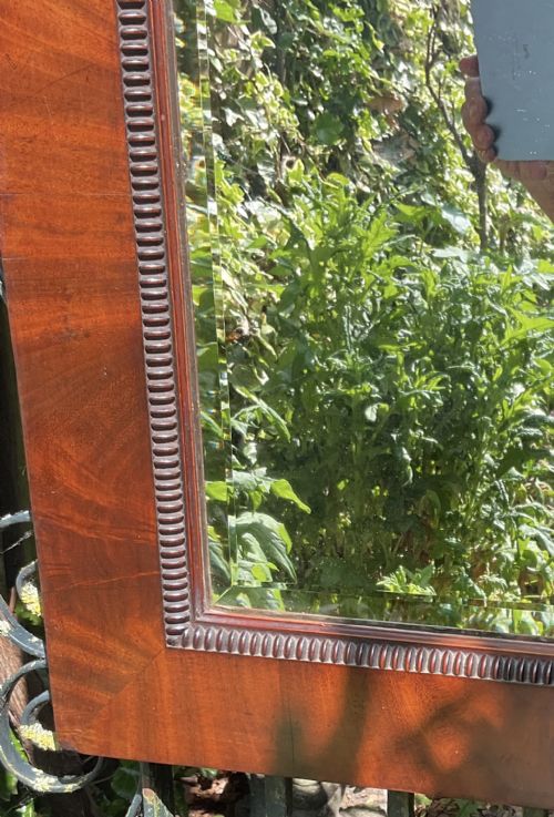 ENGLISH REGENCY MAHOGANY WALL MIRROR C1830 - ADDITIONAL PHOTO 4