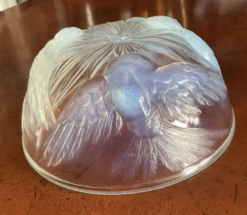 JOBLING OPALIQUE ART DECO GLASS BOWL REGD 780717 - ADDITIONAL PHOTO 1