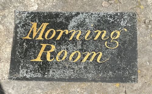 SIX ORIGINAL GUNTON HALL SERVANTS BELL NAME PLATES - ADDITIONAL PHOTO 3