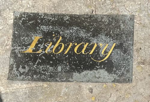 SIX ORIGINAL GUNTON HALL SERVANTS BELL NAME PLATES - ADDITIONAL PHOTO 4