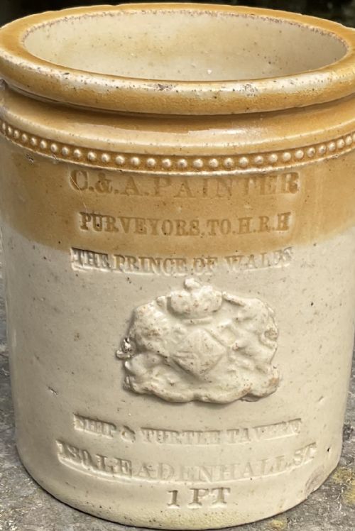 C A PAINTER SHIP TURTLE TAVERN TURTLE SOUP JAR - ADDITIONAL PHOTO 1