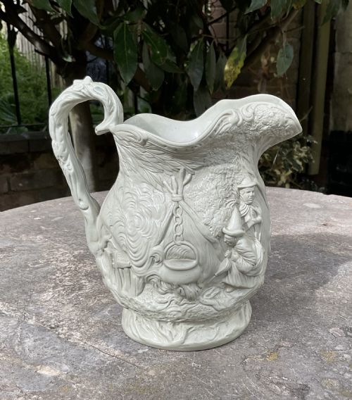JONES WALLEY GIPSEY RELIEF MOULDED JUG C1850 - ADDITIONAL PHOTO 1
