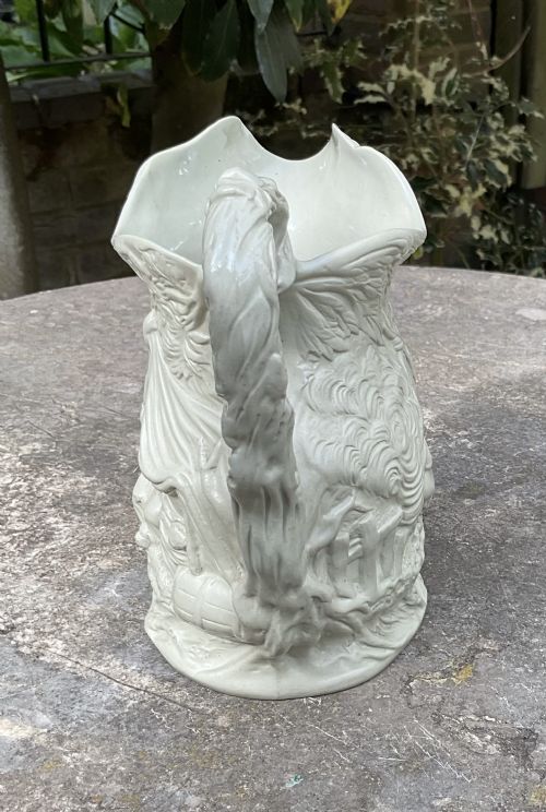 JONES WALLEY GIPSEY RELIEF MOULDED JUG C1850 - ADDITIONAL PHOTO 4