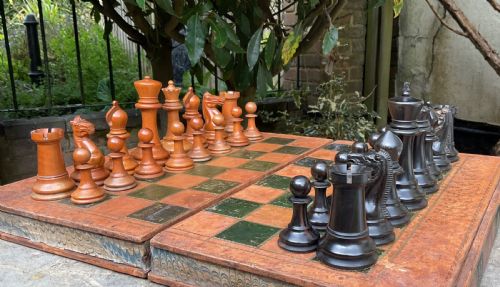 Victorian Jaques Staunton Weighted Boxed Chess Set