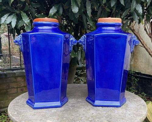 Pair of ‘Mason’s Ironstone’ Lamps C1840
