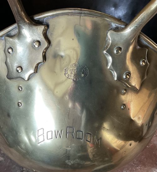 BENHAM AND FROUD BOW ROOM BRASS COAL HELMET C1880 - ADDITIONAL PHOTO 5