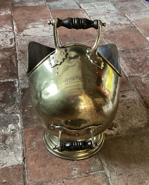 BENHAM AND FROUD BOW ROOM BRASS COAL HELMET C1880 - ADDITIONAL PHOTO 9