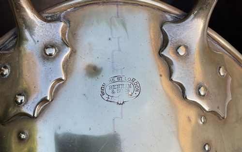 BENHAM AND FROUD BOW ROOM BRASS COAL HELMET C1880 - ADDITIONAL PHOTO 14