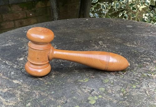 LARGE VICTORIAN BOXWOOD GAVEL - ADDITIONAL PHOTO 1