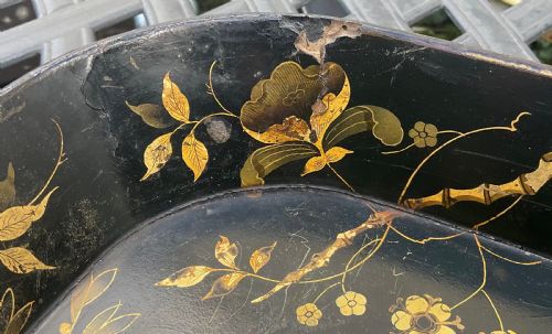 LARGE REGENCY PAPIER MACHE TRAY C1830 - ADDITIONAL PHOTO 9