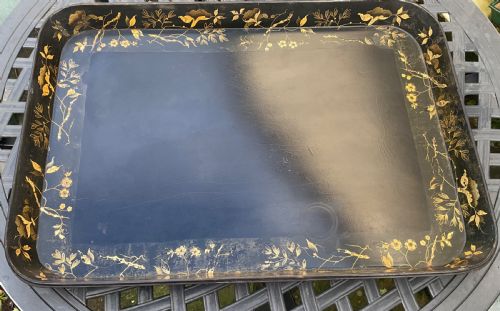LARGE REGENCY PAPIER MACHE TRAY C1830 - ADDITIONAL PHOTO 10
