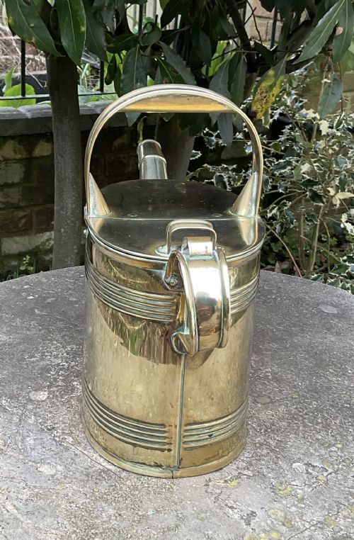 EDWARDIAN BRASS WATERING CAN C1910 - ADDITIONAL PHOTO 3