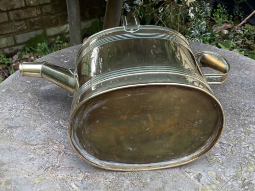 EDWARDIAN BRASS WATERING CAN C1910 - ADDITIONAL PHOTO 4
