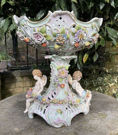 LARGE GERMAN PORCELAIN CENTREPIECE C1910 - ADDITIONAL PHOTO 1