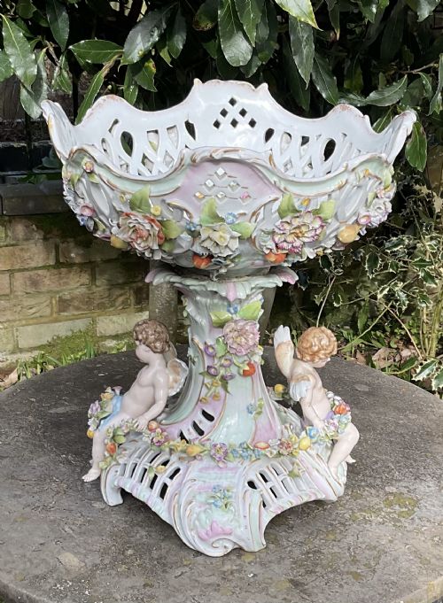 LARGE GERMAN PORCELAIN CENTREPIECE C1910 - ADDITIONAL PHOTO 2
