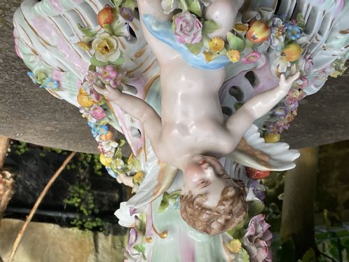 LARGE GERMAN PORCELAIN CENTREPIECE C1910 - ADDITIONAL PHOTO 11