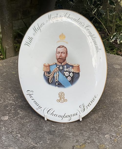 MOËT & CHANDON CHAMPAGNE GEORGE V PLAQUE 1911
