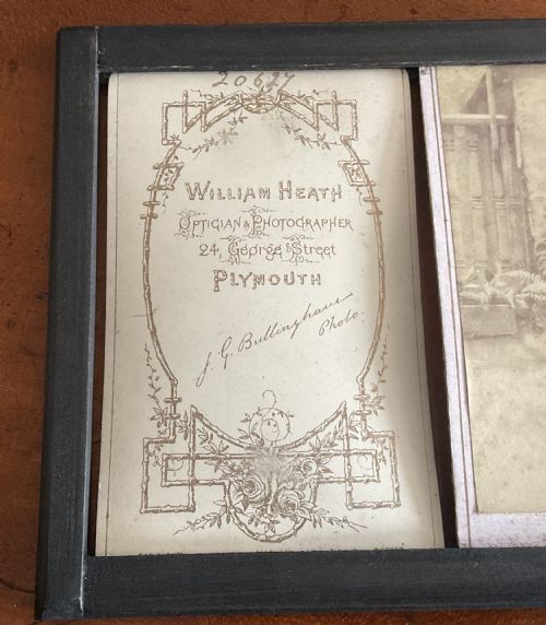 CARTE DE VISITE TABLE TOP DISPLAY BOX FRAME C1880 - ADDITIONAL PHOTO 4