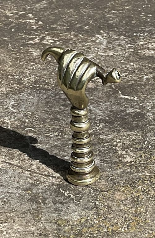 FINE BRASS PIPE TAMPER CIRCA 1860