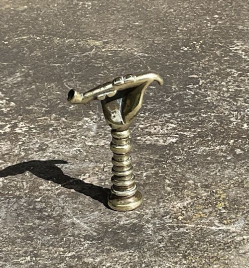 FINE BRASS PIPE TAMPER CIRCA 1860 - ADDITIONAL PHOTO 2