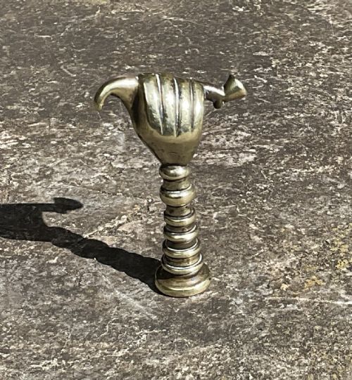 FINE BRASS PIPE TAMPER CIRCA 1860 - ADDITIONAL PHOTO 4