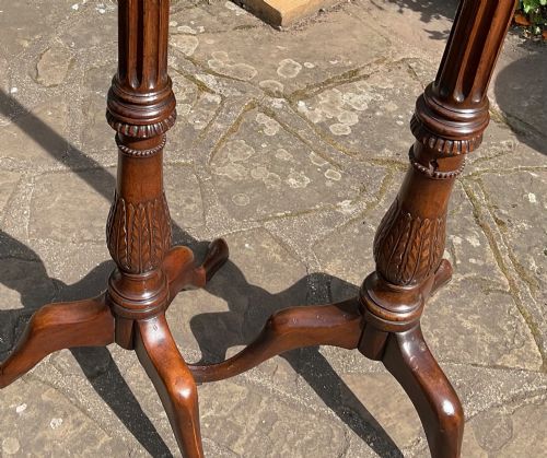 PAIR GEORGIAN MAHOGANY FLOOR LAMPS STANDARD LAMPS - ADDITIONAL PHOTO 4