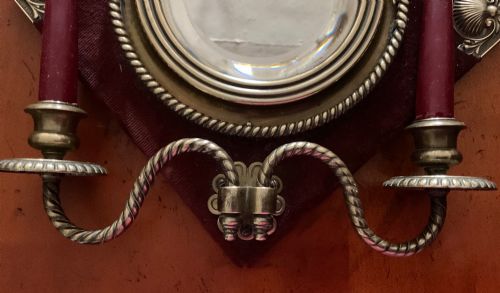 FINE PAIR ENGLISH GIRANDOLE MIRRORS 1885 - ADDITIONAL PHOTO 3