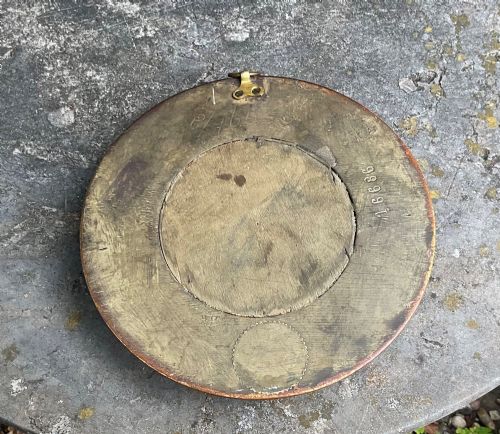 CHARMING SMALL CARVED CONVEX MIRROR C1920 - ADDITIONAL PHOTO 3